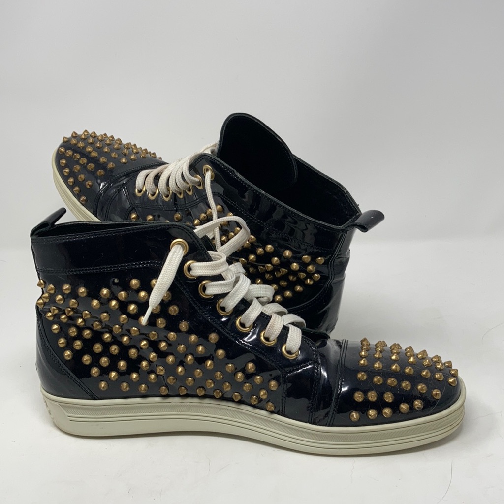 Rodney P Hunt Studded Patent Leather Hightops Rare Size 12